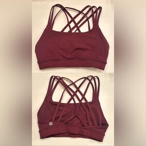 Lululemon size 2 burgundy sports bra (no padding)
